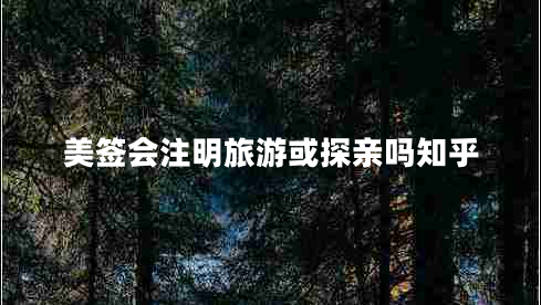 美簽會(huì)注明旅游或探親嗎知乎 美簽會(huì)注明旅游或探親嗎知乎