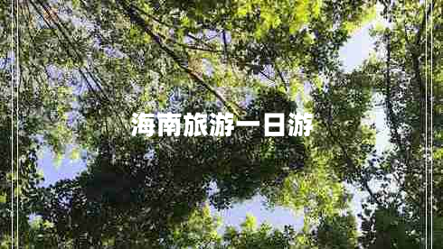 海南旅游一日游 海南旅游一日游