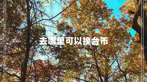 去哪里可以換臺幣