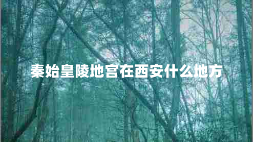 秦始皇陵地宮在西安什么地方 秦始皇陵地宮在西安什么地方