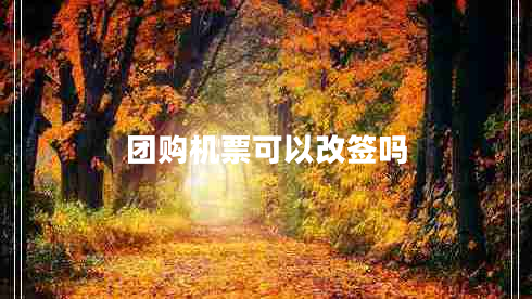 團(tuán)購機(jī)票可以改簽嗎