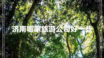 濟(jì)南哪家旅游公司好一些