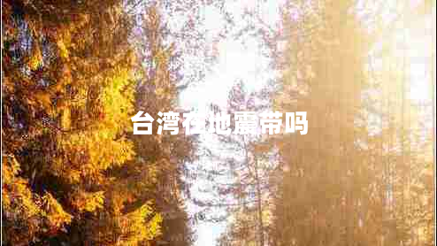 臺灣在地震帶嗎