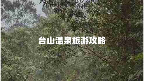 臺山溫泉旅游攻略 臺山溫泉旅游攻略