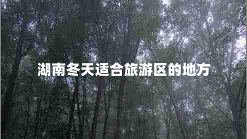 湖南冬天適合旅游區(qū)的地方 湖南冬天適合旅游區(qū)的地方