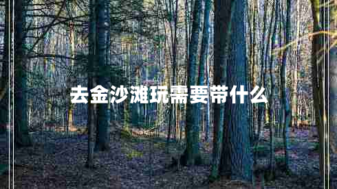 去金沙灘玩需要帶什么 去金沙灘玩需要帶什么