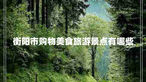 衡陽市購物美食旅游景點(diǎn)有哪些