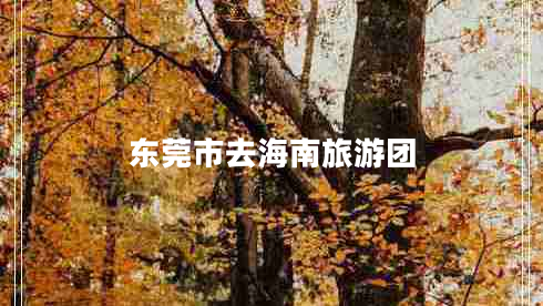 東莞市去海南旅游團(tuán)