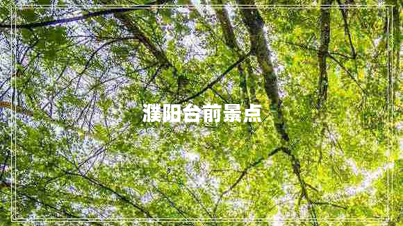 濮陽臺前景點 濮陽臺前景點