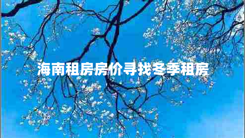 海南租房房價(jià)尋找冬季租房