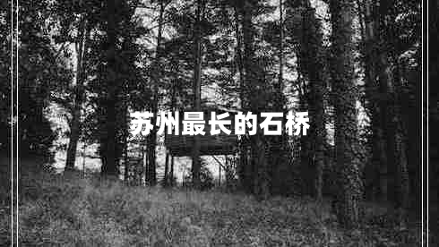 蘇州最長的石橋 蘇州最長的石橋