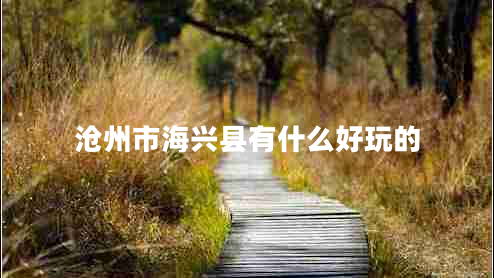 滄州市海興縣有什么好玩的 滄州市海興縣有什么好玩的