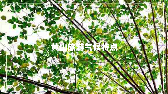黃山旅游氣候特點(diǎn)