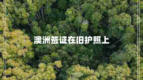 澳洲簽證在舊護照上 澳洲簽證在舊護照上