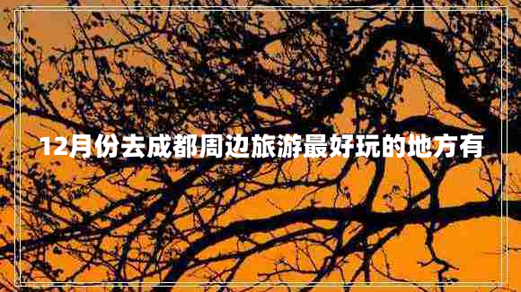 12月份去成都周邊旅游最好玩的地方有 12月份去成都周邊旅游最好玩的地方有