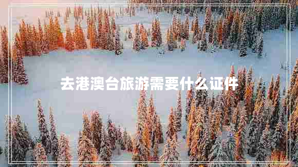 去港澳臺旅游需要什么證件 去港澳臺旅游需要什么證件