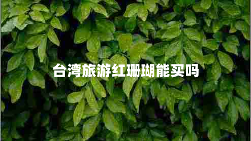 臺(tái)灣旅游紅珊瑚能買(mǎi)嗎