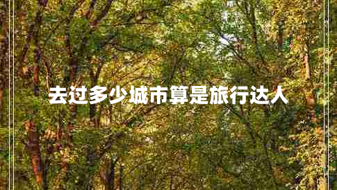 去過(guò)多少城市算是旅行達(dá)人