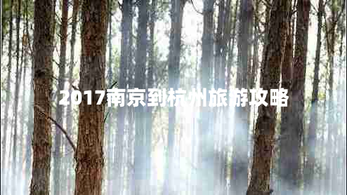 2017南京到杭州旅游攻略 2017南京到杭州旅游攻略