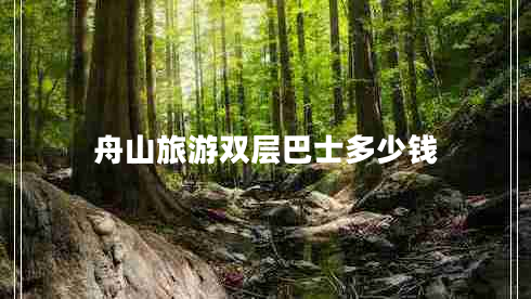 舟山旅游雙層巴士多少錢