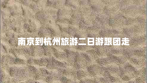南京到杭州旅游二日游跟團走