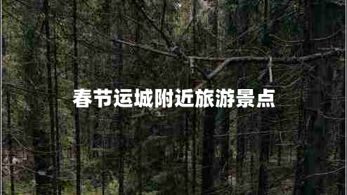 春節(jié)運(yùn)城附近旅游景點(diǎn) 春節(jié)運(yùn)城附近旅游景點(diǎn)