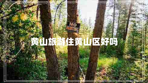 黃山旅游住黃山區(qū)好嗎 黃山旅游住黃山區(qū)好嗎