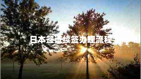 日本簽證續(xù)簽辦理流程 日本簽證續(xù)簽辦理流程