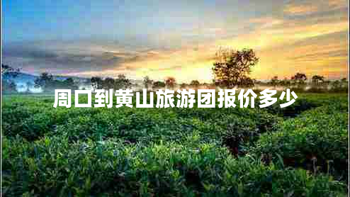 周口到黃山旅游團(tuán)報(bào)價(jià)多少 周口到黃山旅游團(tuán)報(bào)價(jià)多少