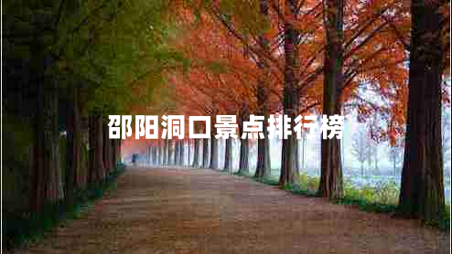 邵陽(yáng)洞口景點(diǎn)排行榜 邵陽(yáng)洞口景點(diǎn)排行榜