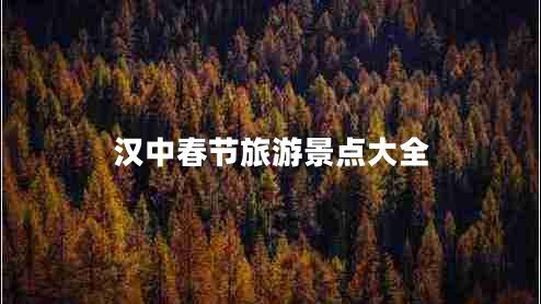 漢中春節(jié)旅游景點大全