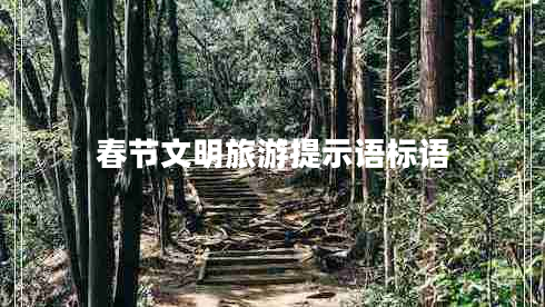 春節(jié)文明旅游提示語標語