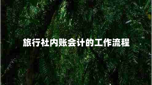 旅行社內(nèi)賬會計的工作流程