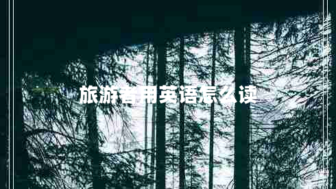 旅游者用英語怎么讀 旅游者用英語怎么讀