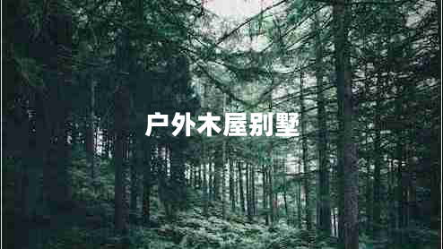 戶外木屋別墅 戶外木屋別墅