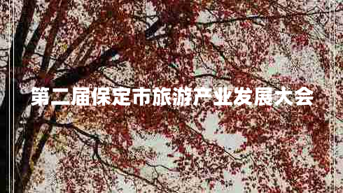 第二屆保定市旅游產(chǎn)業(yè)發(fā)展大會(huì)