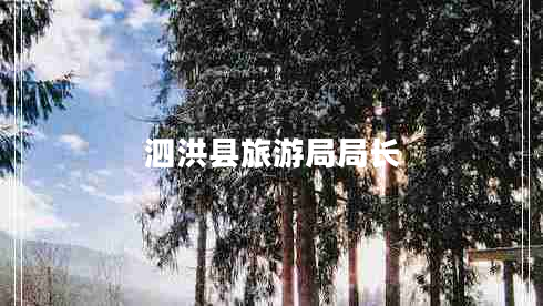 泗洪縣旅游局局長(zhǎng)