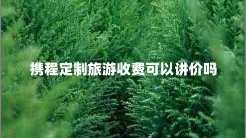攜程定制旅游收費可以講價嗎 攜程定制旅游收費可以講價嗎