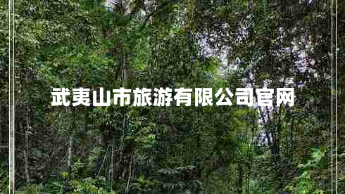 武夷山市旅游有限公司官網(wǎng)