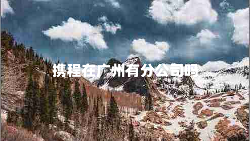 攜程在廣州有分公司嗎