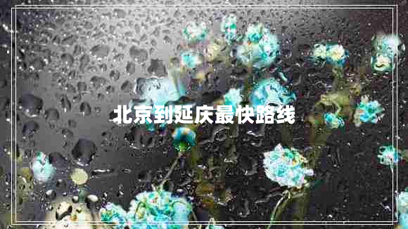 北京到延慶最快路線