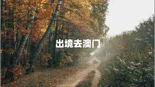 出境去澳門 出境去澳門