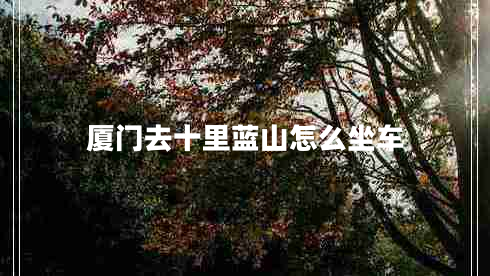 廈門(mén)去十里藍(lán)山怎么坐車(chē) 廈門(mén)去十里藍(lán)山怎么坐車(chē)