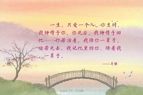 關(guān)于陪伴一生的詩句