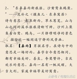 美麗的古詩句起名