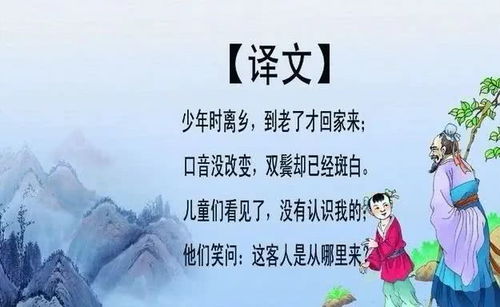 回鄉(xiāng)偶書古詩詩句是