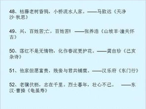 職中必背古詩句