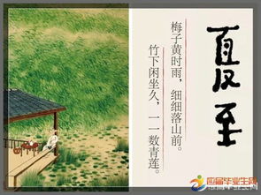 夏至祝福語古詩句