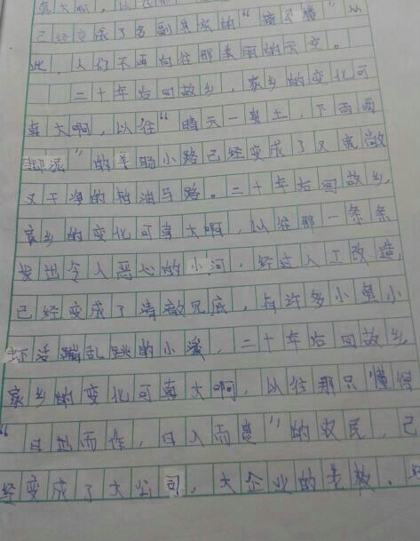 我懷念的家鄉(xiāng)1000字作文開頭