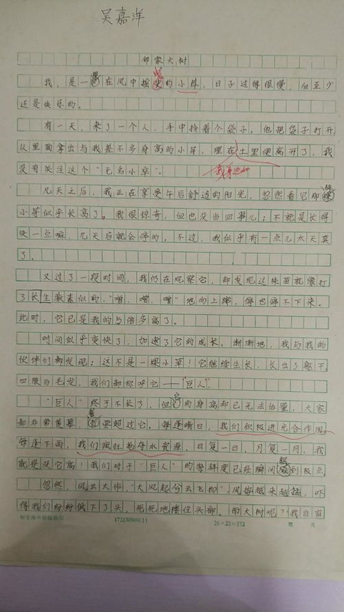 用聲音開頭寫事的作文四級